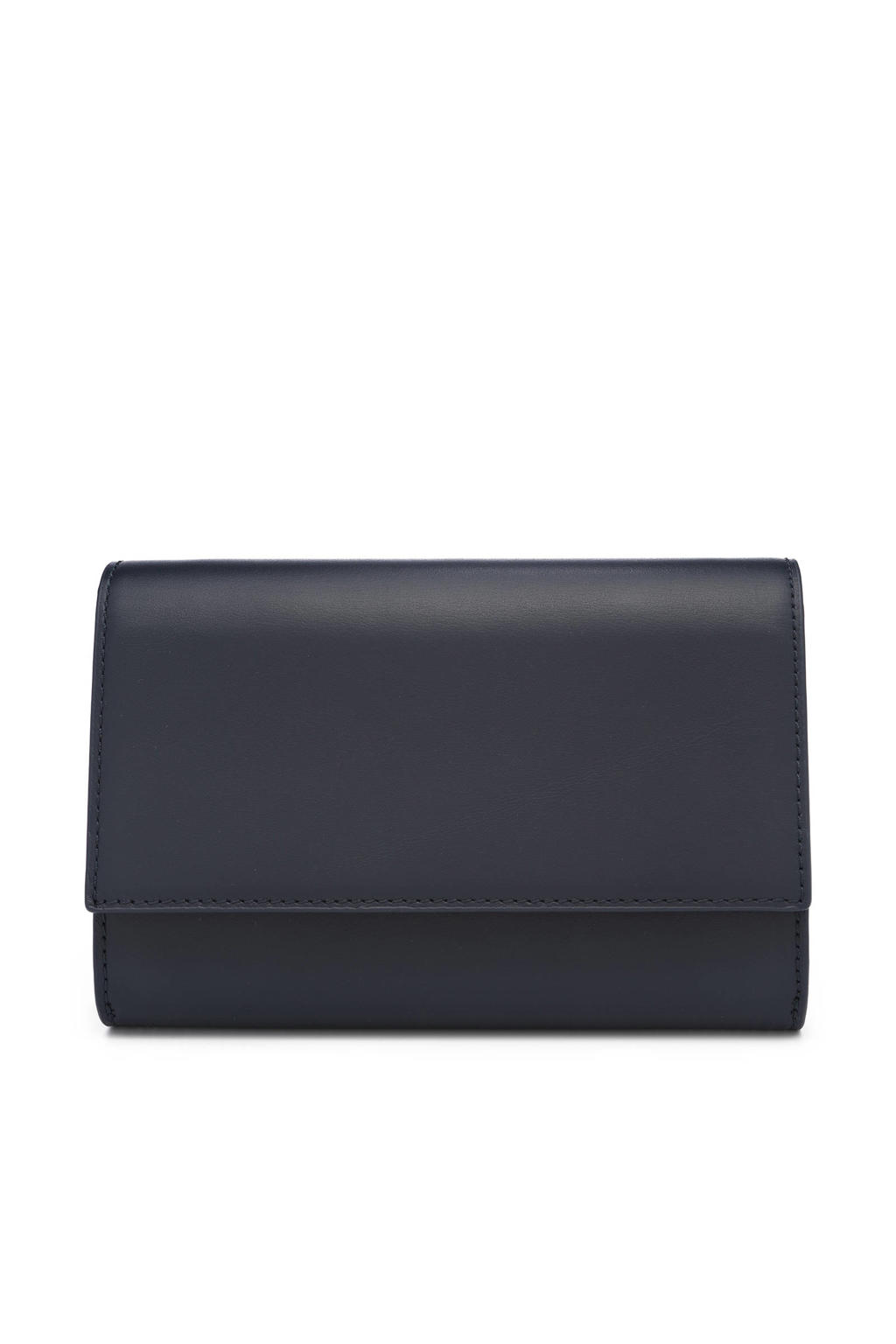 Abrazi leren clutch Jackie donkerblauw