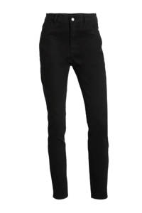 Zwarte dames C&A high waist slim fit jeans van stretchdenim 