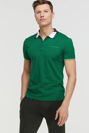polo met contrastbies flag green