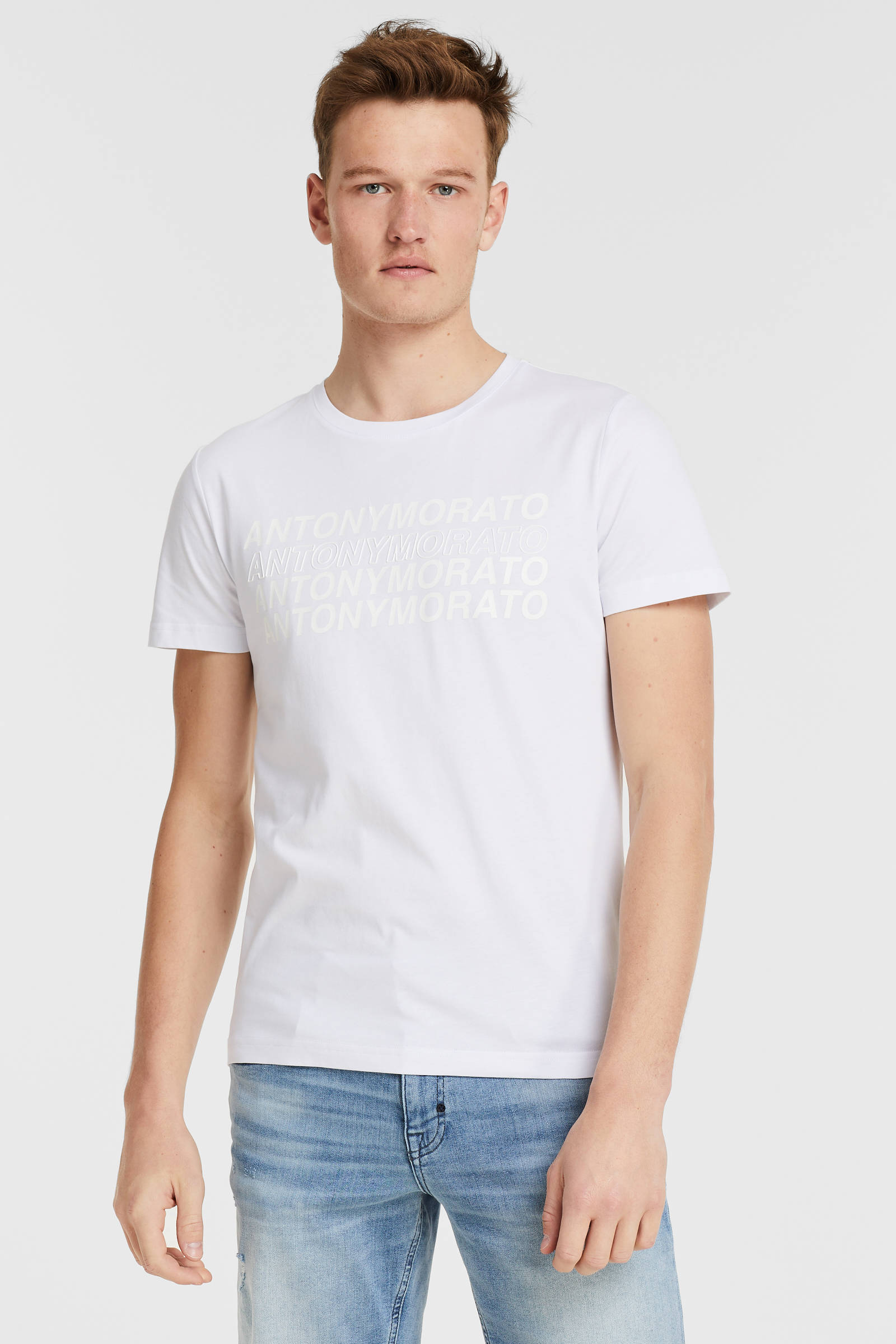 Antony Morato T-shirt met logo white 