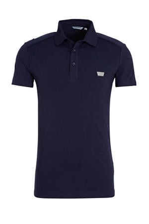 slim fit polo blue ink