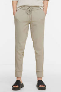 Ecru dames gardeur loose fit sweatpants Cary740 van polyamide met regular waist en elastische tailleband met koord