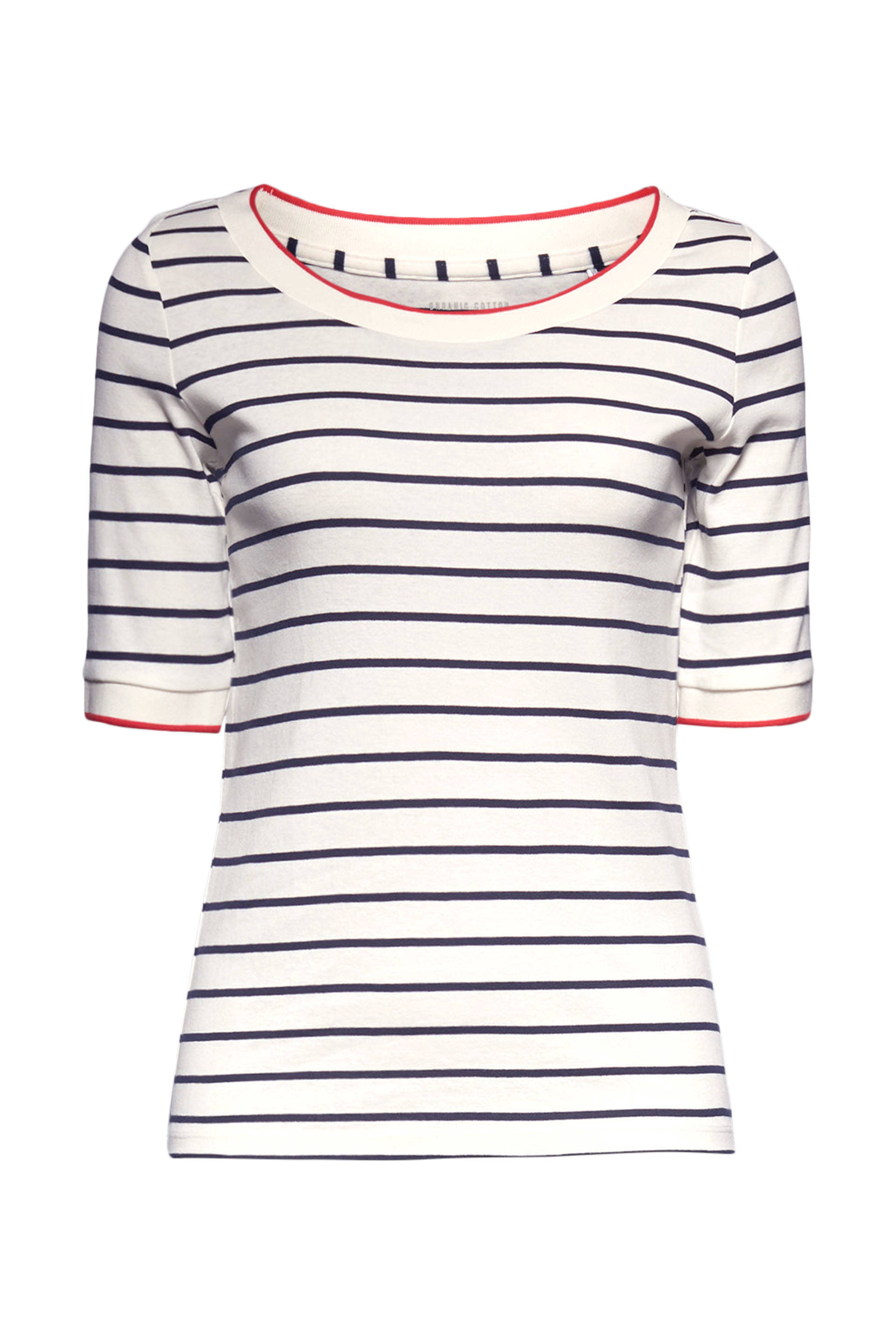 Esprit Shirt met korte mouwen in een gestreept patroon online kopen