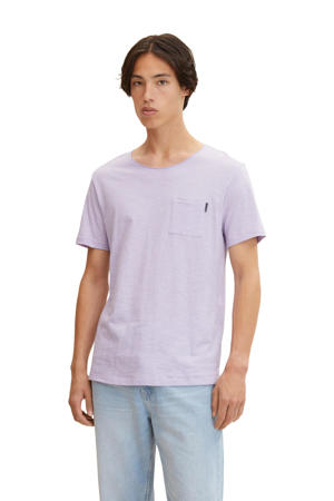 gestreept T-shirt purple/white