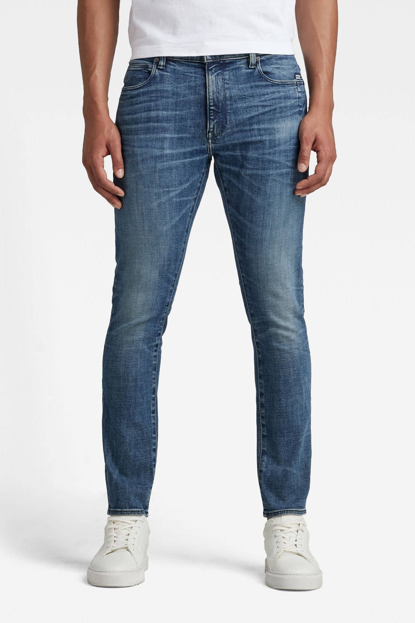 G-Star Raw 3301 slim jeans donkergrijs | Kellyjeans.nl