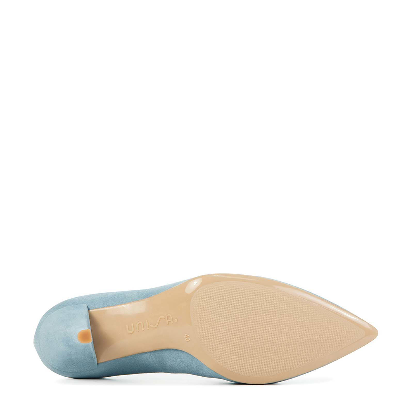 Unisa suède pumps lichtblauw | wehkamp