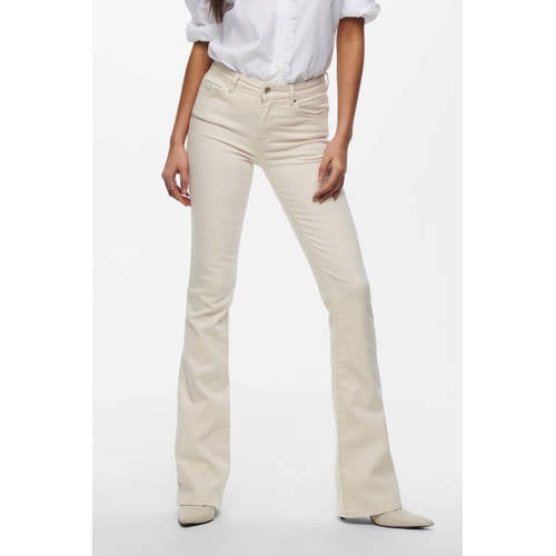 ONLY flared jeans ONLBLUSH ecru afbeelding