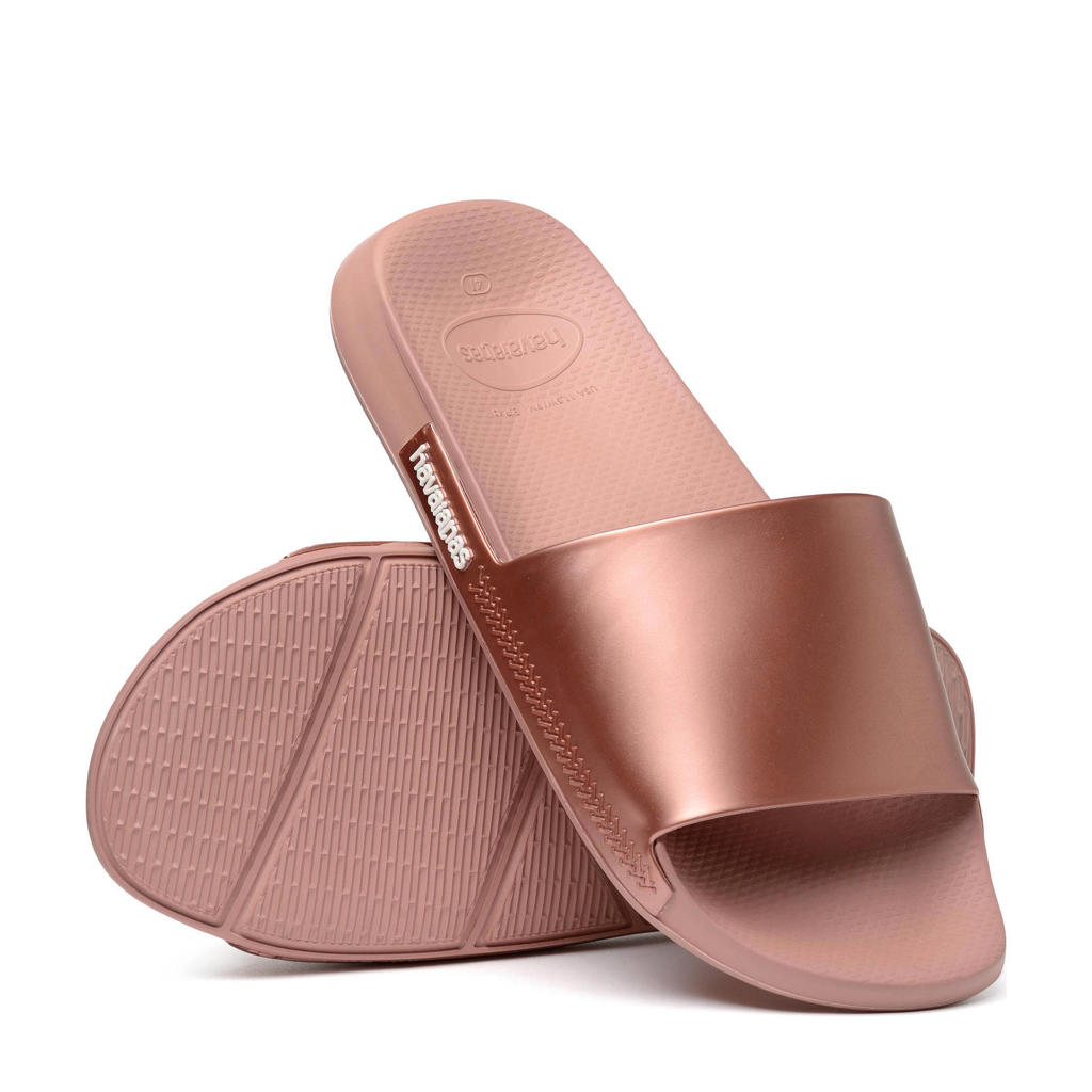 Havaianas Slim Strap Printed Flip Flops Set of Orange Pink US6