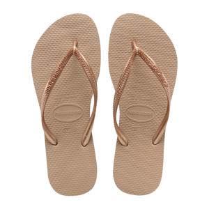 Slim teenslippers roségoud