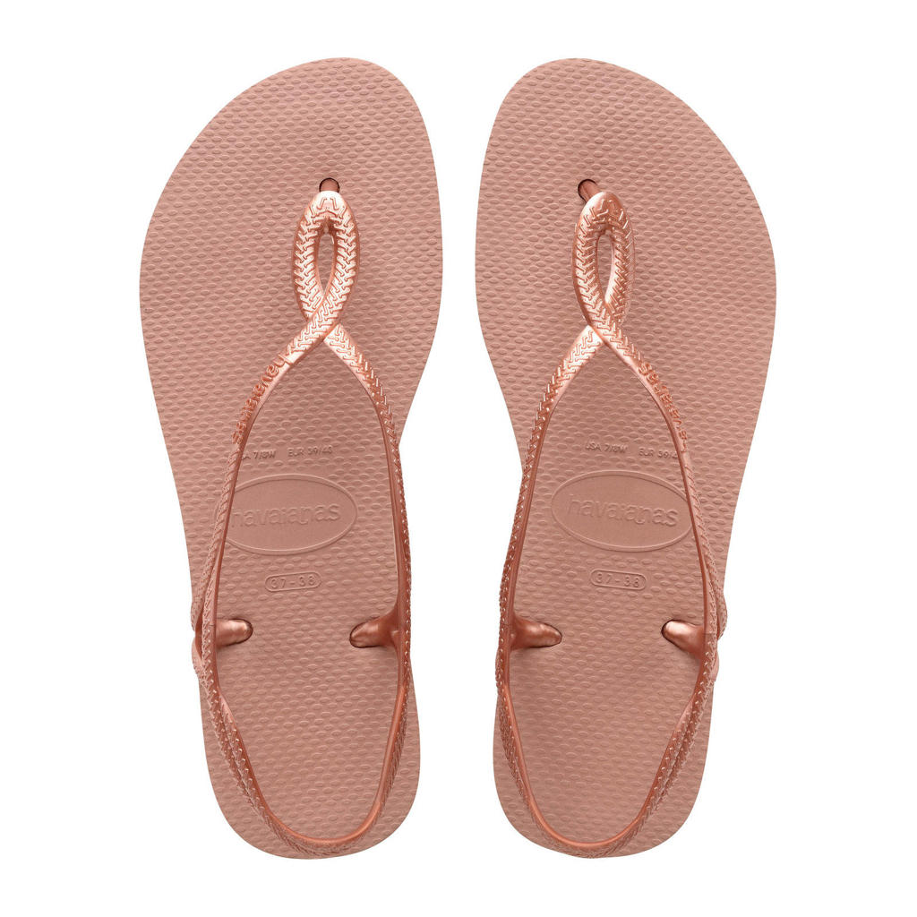 Roze dames Havaianas Luna sandalen van pvc/rubber
