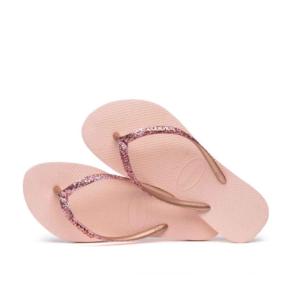 Havaianas Kids Slim Shiny Glitter - Slippers voor meisjes - Goud Havaianas Kids Slim Shiny Glitter - Slippers voor meisjes - Goud