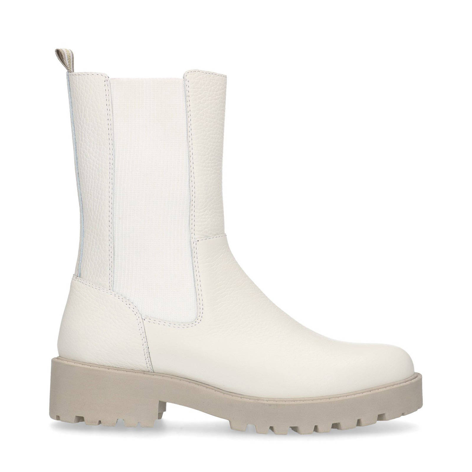 manfield chelsea boots off white