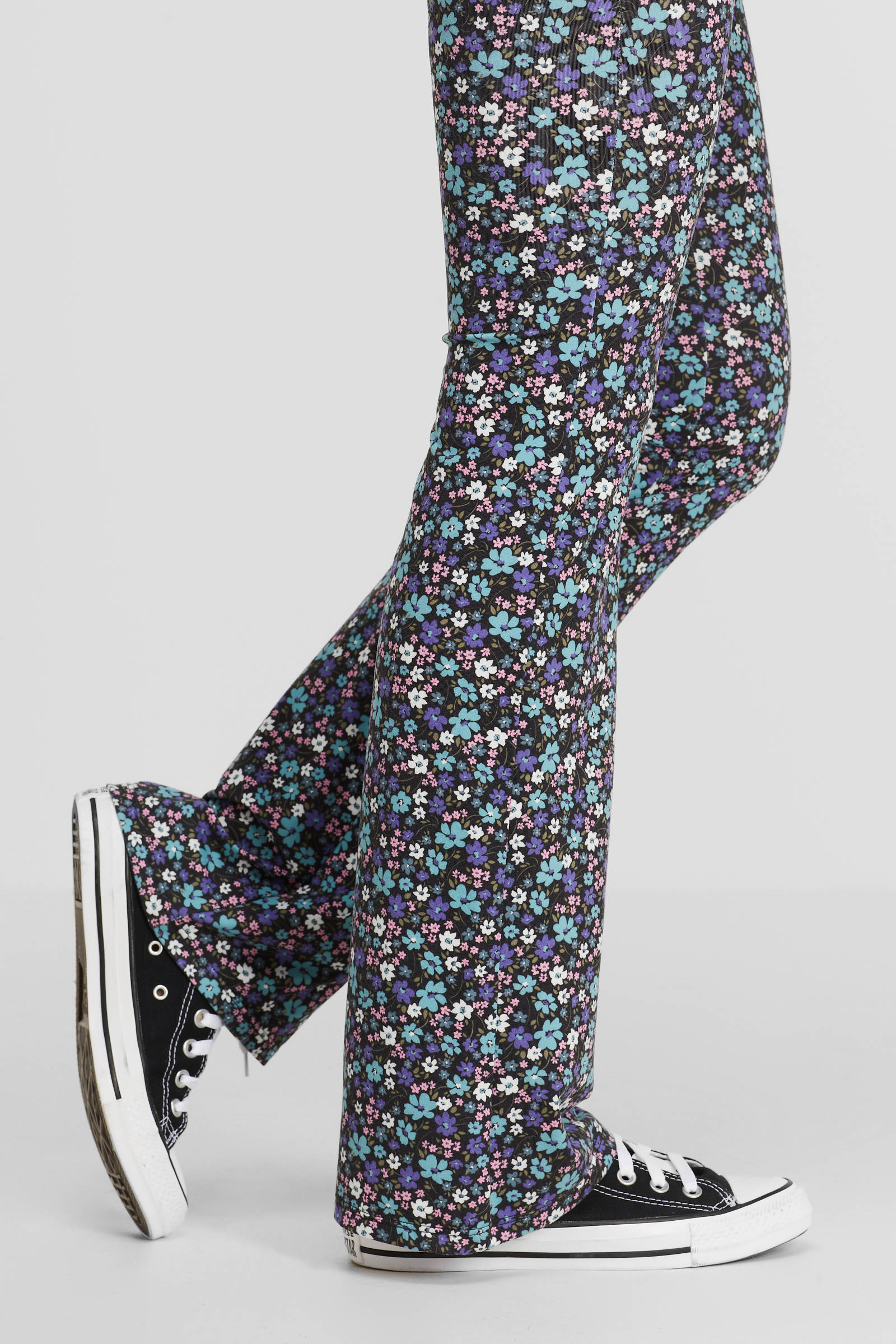 anytime flared broek all-over print | wehkamp