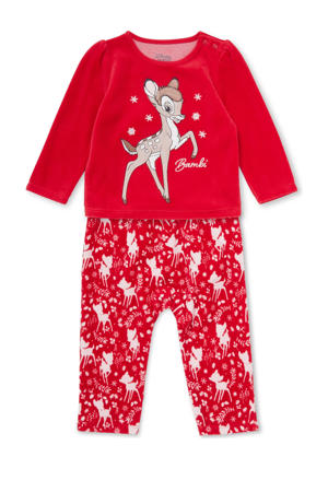 Bambi pyjama rood