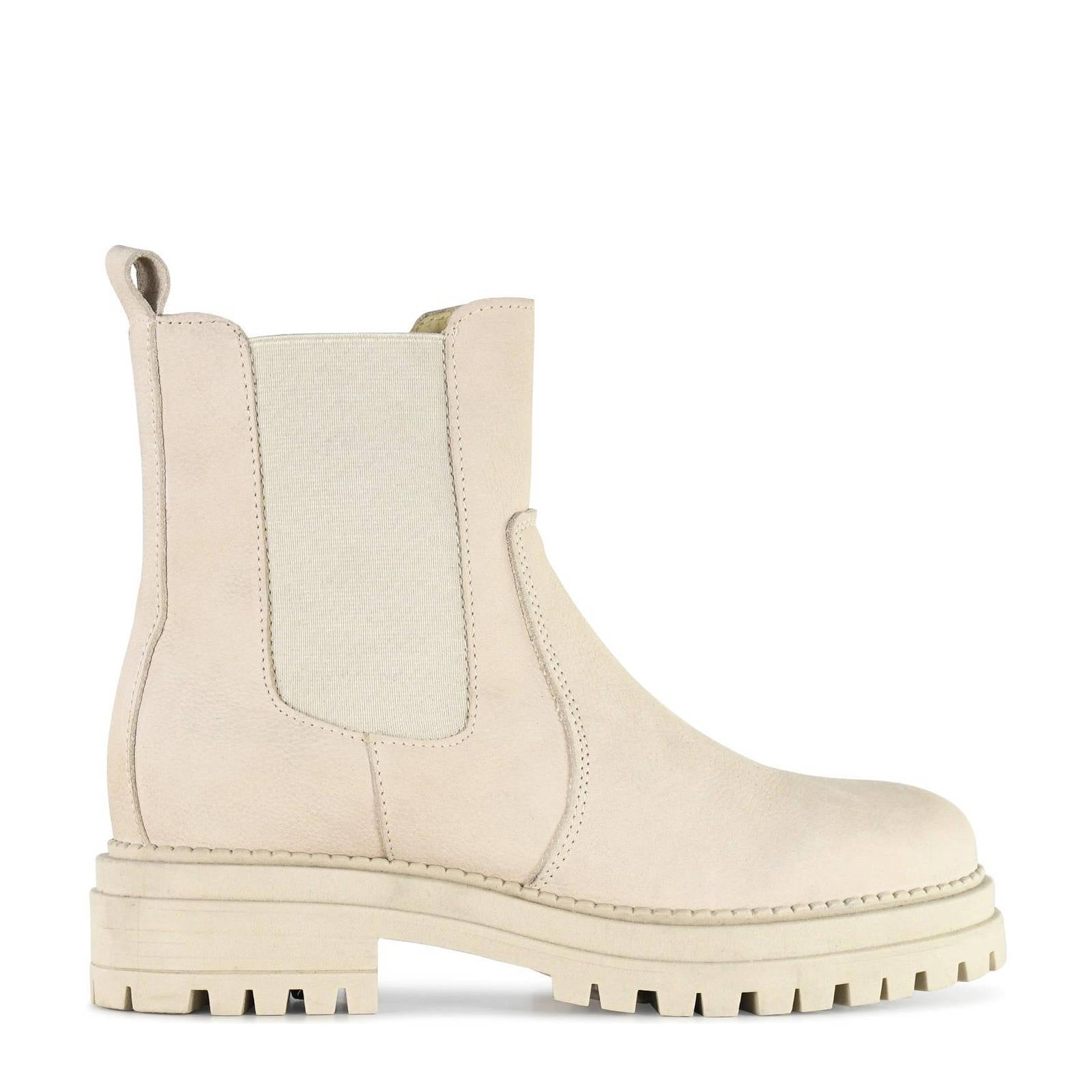 PS Poelman Luna nubuck chelsea boots beige | wehkamp