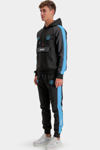 BLACK BANANAS hoodie Augmented met contrastbies black/volt blue, Black/Volt Blue