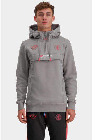 hoodie Augmented met logo mid grey