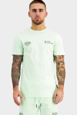 T-shirt Galactic met logo light green