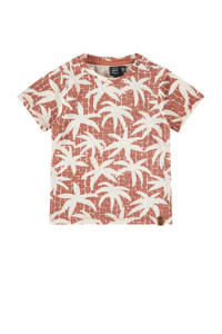 Babyface T-shirt met all over print rood/wit