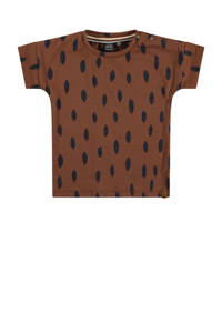 Babyface T-shirt met stippen bruin