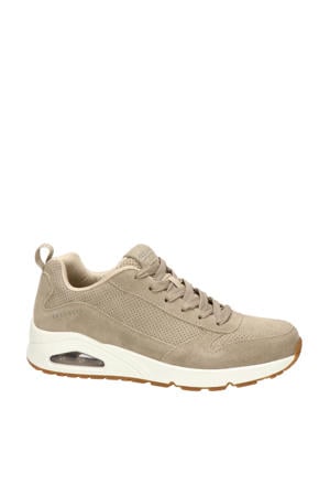 Uno  suède sneakers taupe