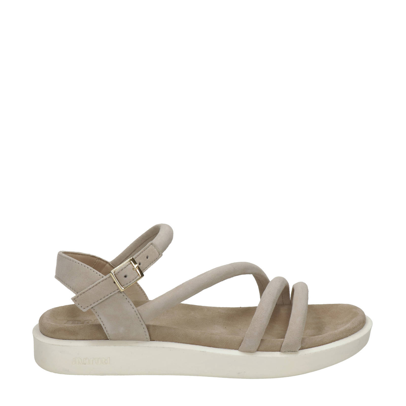 Maruti Luca suède sandalen beige | wehkamp