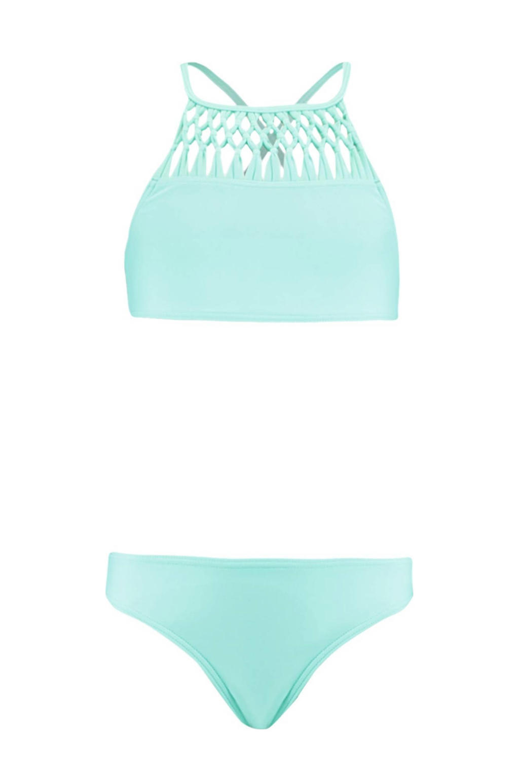 CoolCat Junior crop bikini Yessie lichtblauw wehkamp