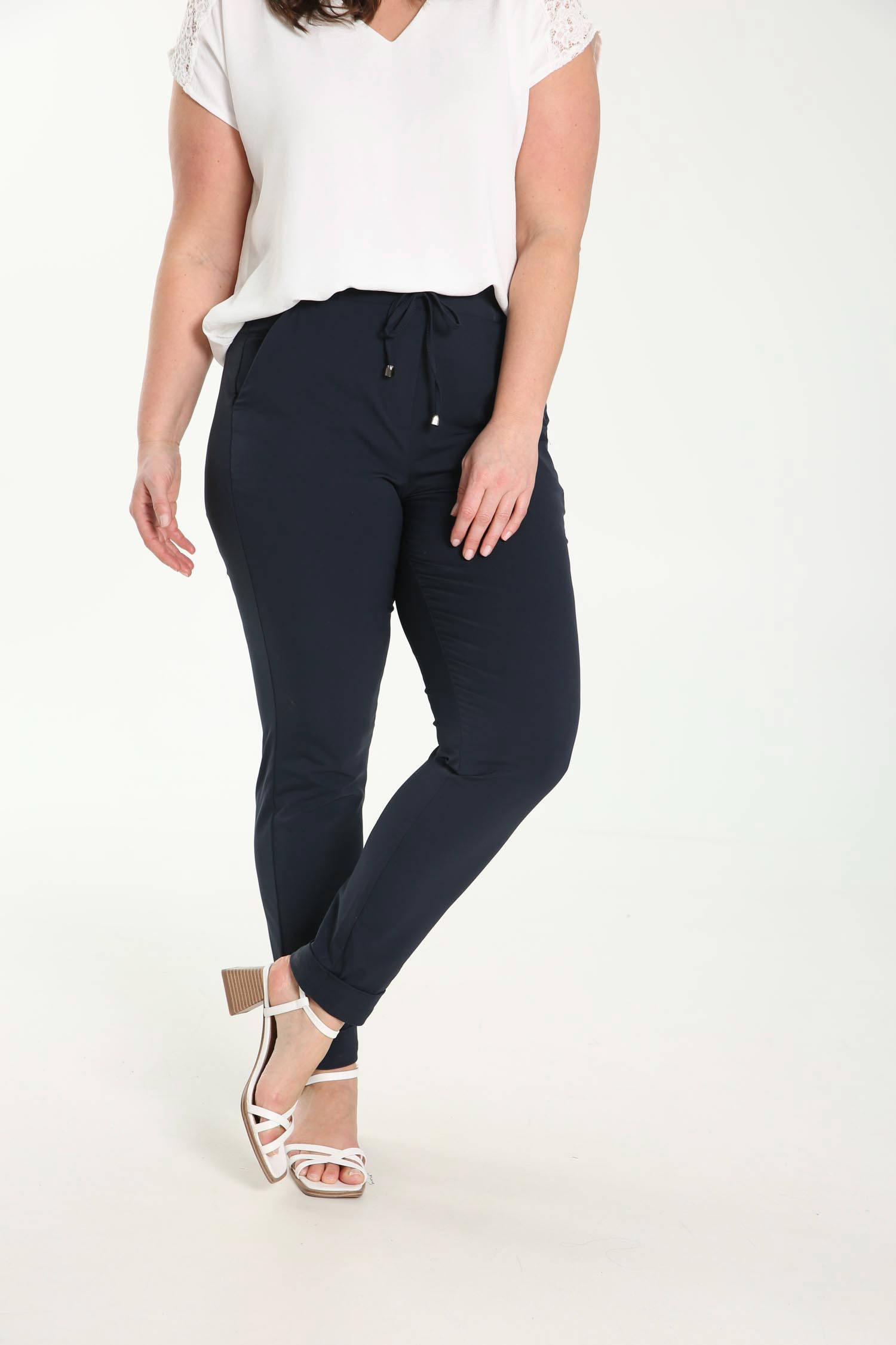 7/8-broek grote broeken \u0026 jeans in de kleur wit voor dames | KLEDING.nl