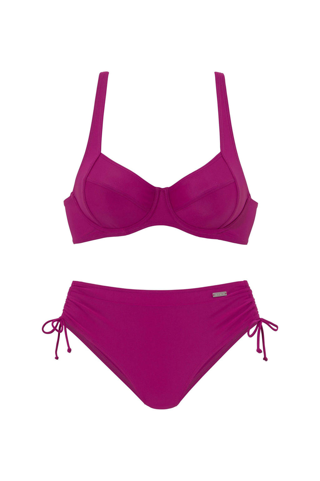 Lascana niet-voorgevormde beugel bikini fuchsia