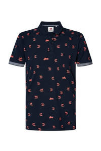 Petrol Industries polo met all over print midnight navy