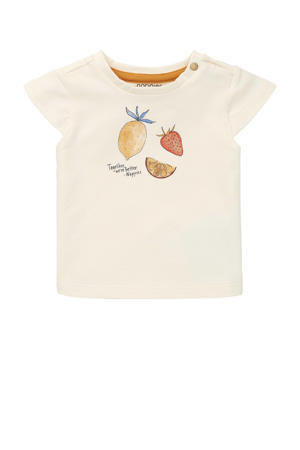 baby T-shirt Alcobendas met biologisch katoen ecru