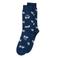 Alfredo Gonzales sokken met all-over koeienprint donkerblauw