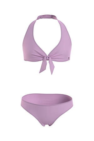 halter bikini lila