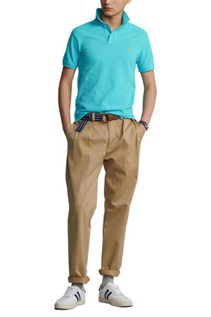slim fit polo turquoise