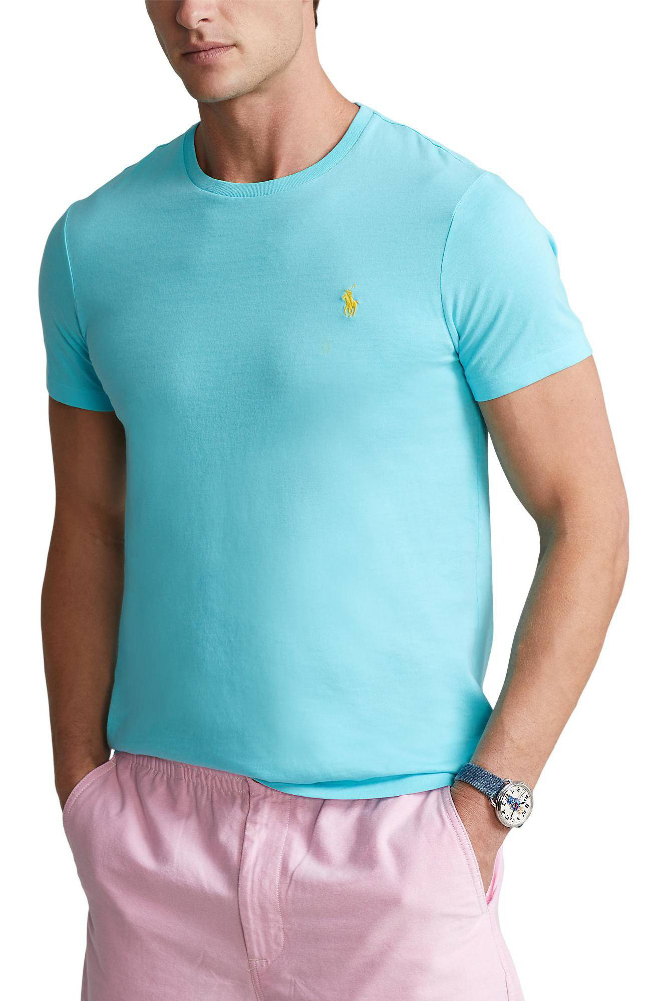 POLO Ralph Lauren slim fit T-shirt met 