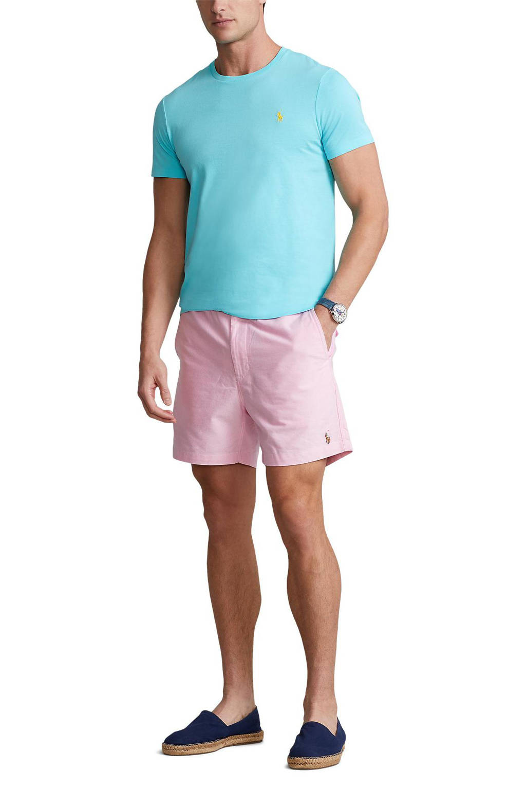 POLO Ralph Lauren slim fit T-shirt met logo licht turquoise