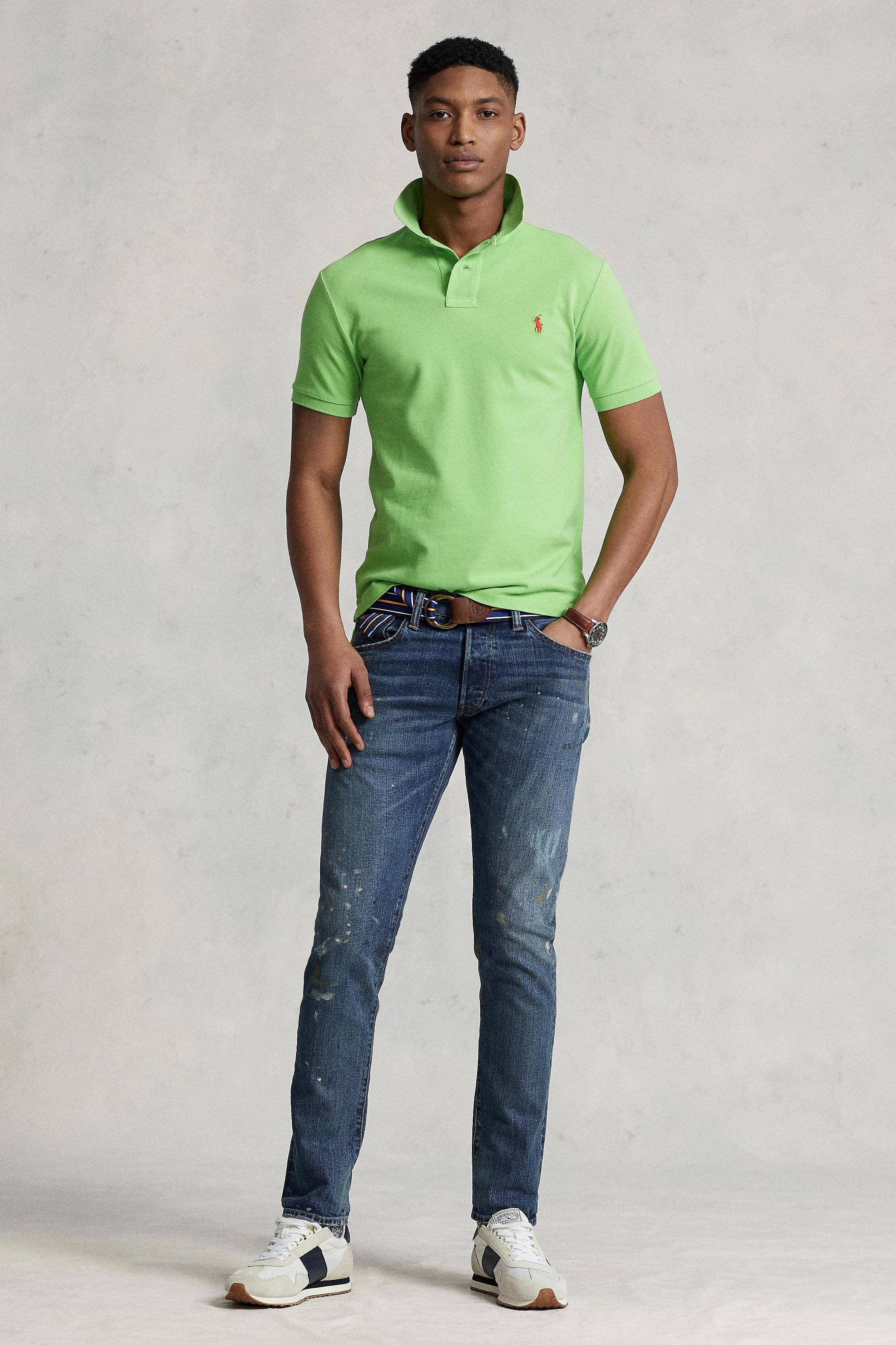 ralph lauren men's slim fit polo shirt