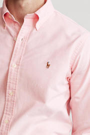 thumbnail: POLO Ralph Lauren custom fit overhemd lichtroze