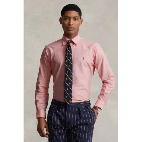POLO Ralph Lauren custom fit overhemd lichtroze afbeelding