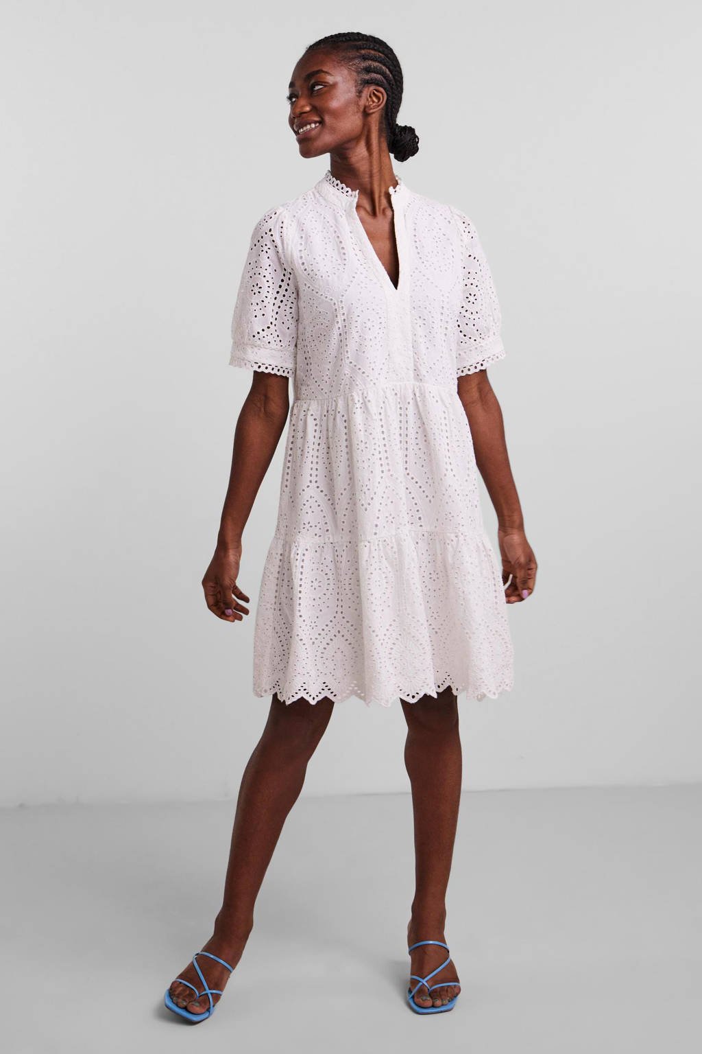 Positief Schurend geestelijke gezondheid Y.A.S jurk YASHOLI met volant wit | wehkamp