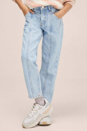 cropped high waist mom jeans lichtblauw