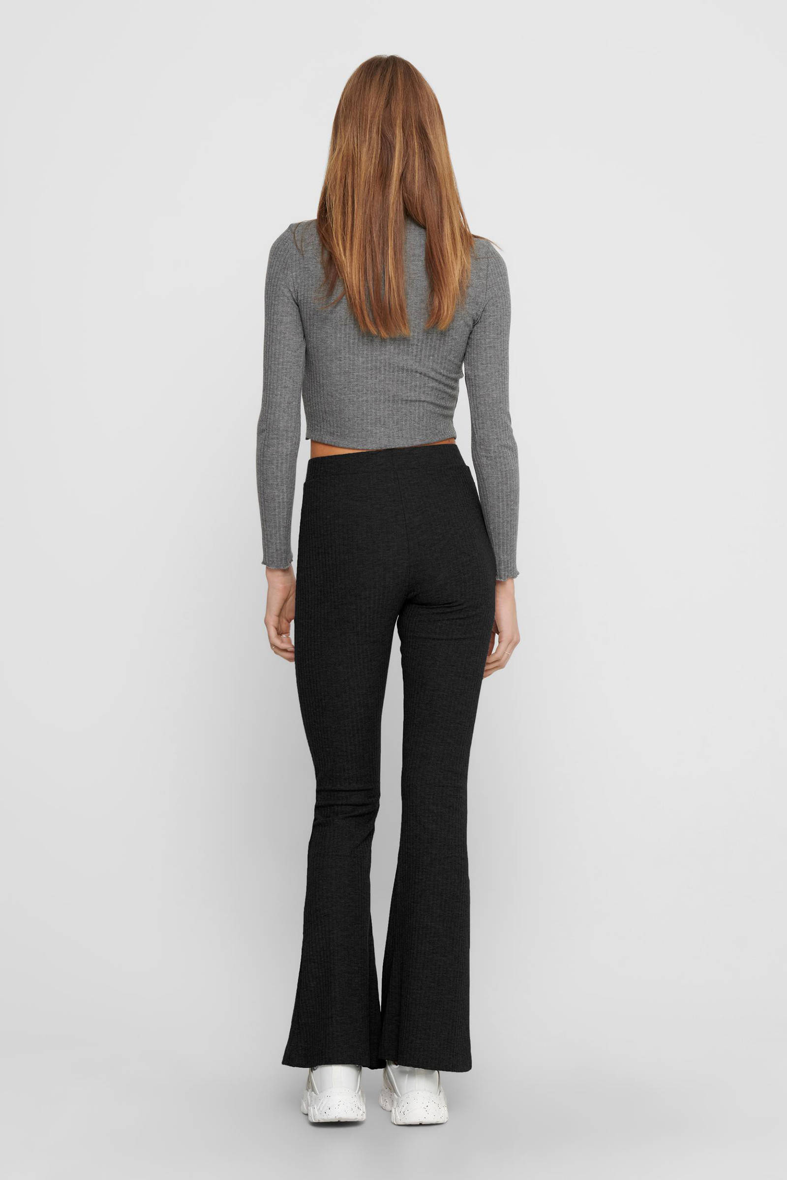 ONLY flared broek ONLEMMA met textuur 