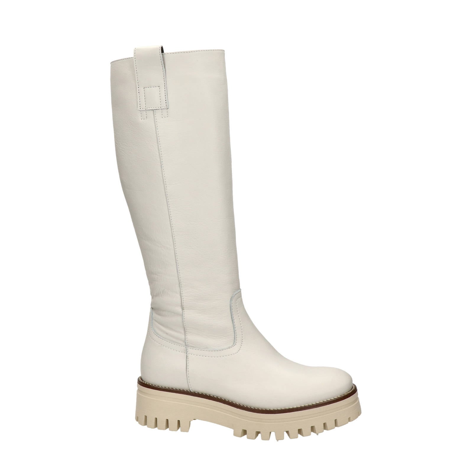 Nelson leren laarzen off white | wehkamp