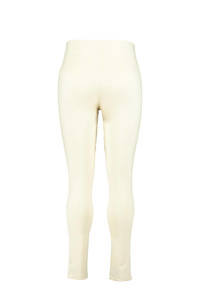 Ecru dames MS Mode Plus Size tregging van polyester met skinny fit, high waist en elastische tailleband