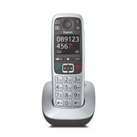 Gigaset E560 senioren telefoon, Zilver, Zwart