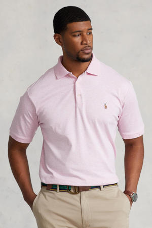 +size slim fit polo pink