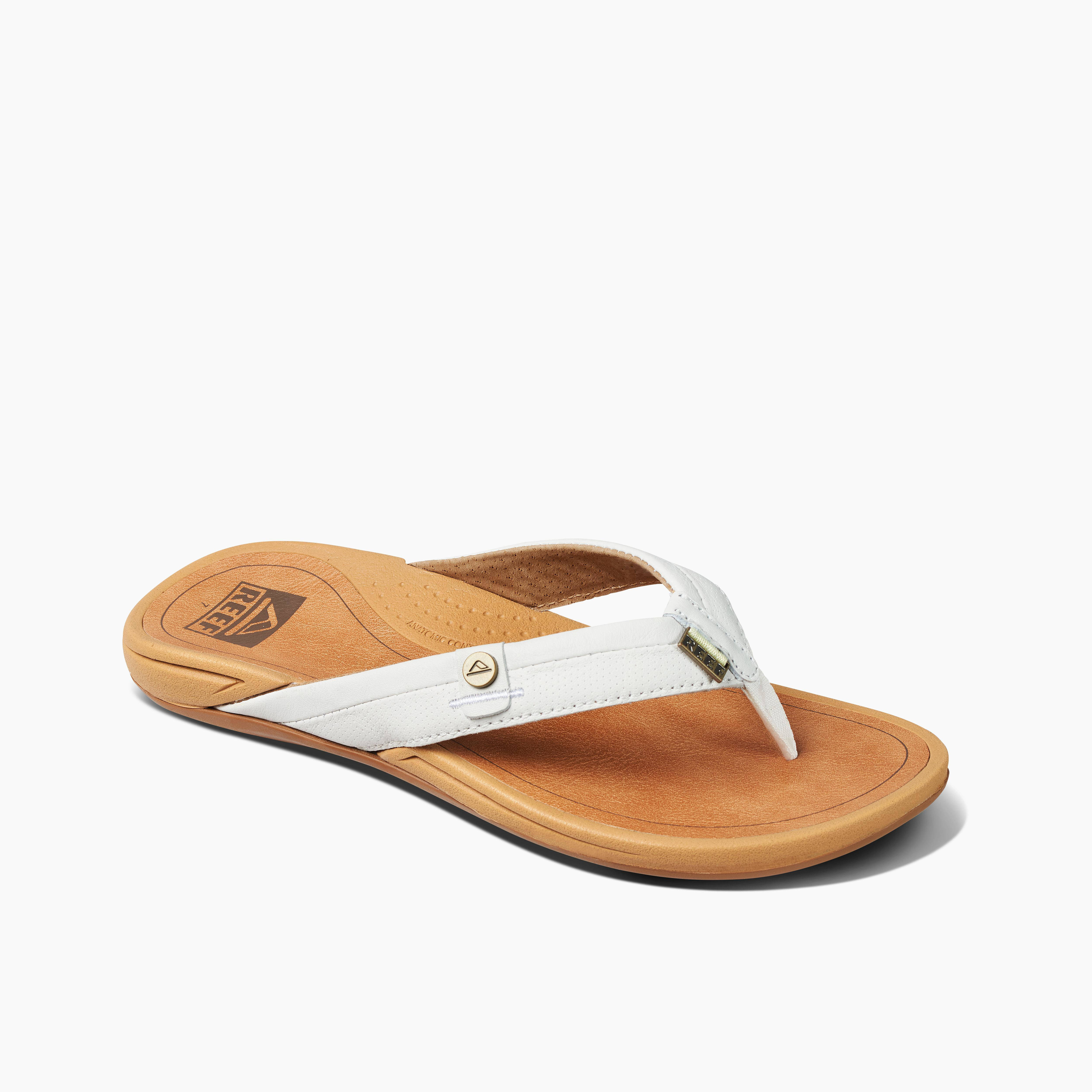 Reef leren slippers online heren