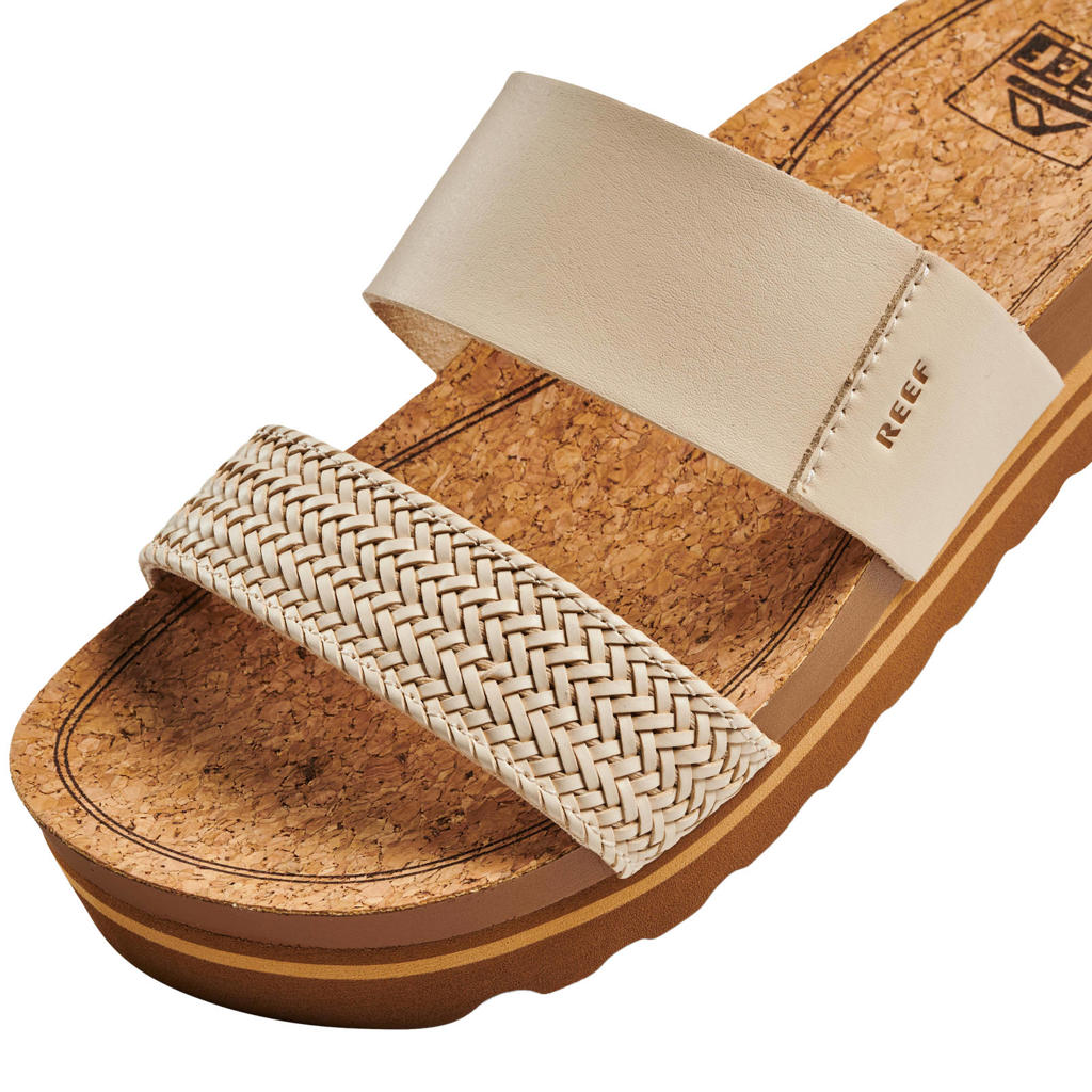 Reef Cushion Vista Hi Vintage slippers off white wehkamp