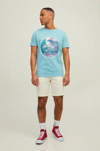 JACK & JONES CORE T-shirt met printopdruk marine blue