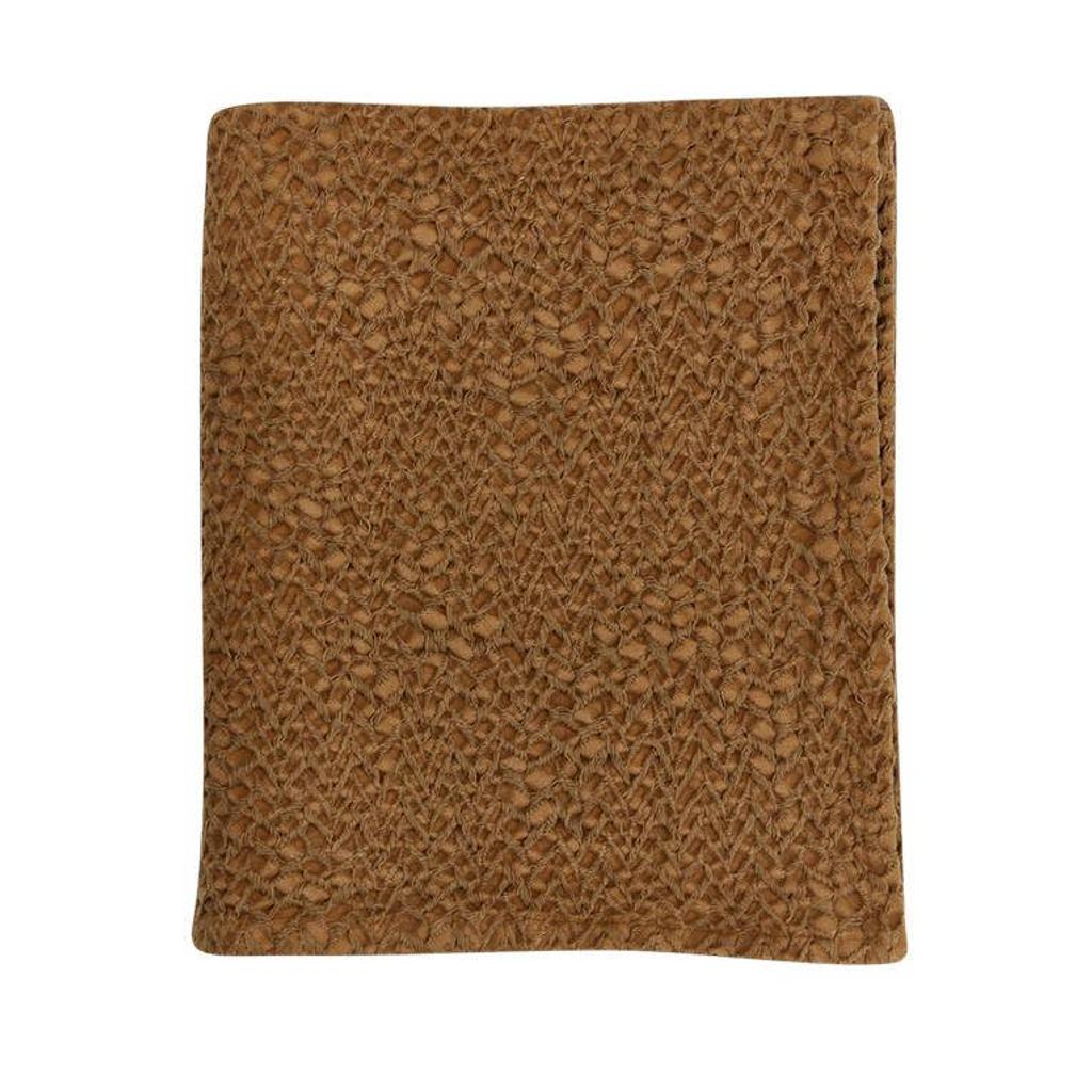 Mies & Co baby wiegdeken Honeycomb 70x100 cm Bronze mist